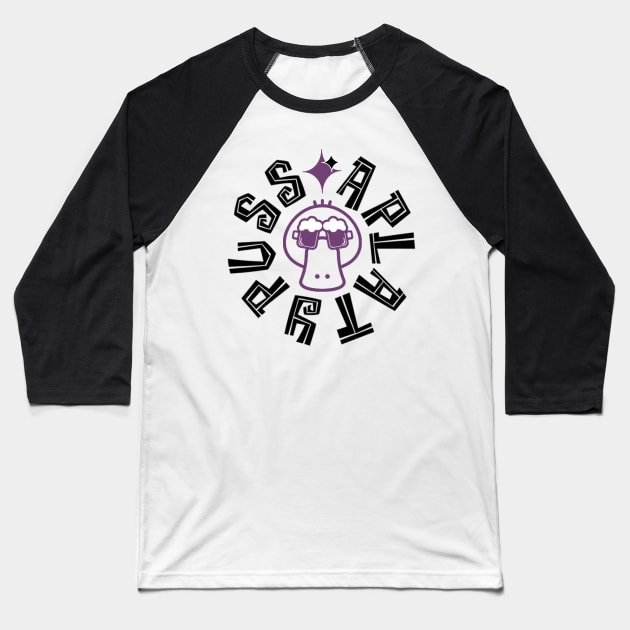 APlatypuss Plum Emblem /w Black Font Baseball T-Shirt by Aplatypuss